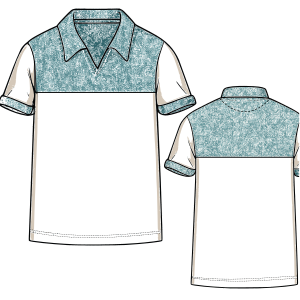 Patron ropa, Fashion sewing pattern, molde confeccion, patronesymoldes.com Club polo 6013 MEN T-Shirts